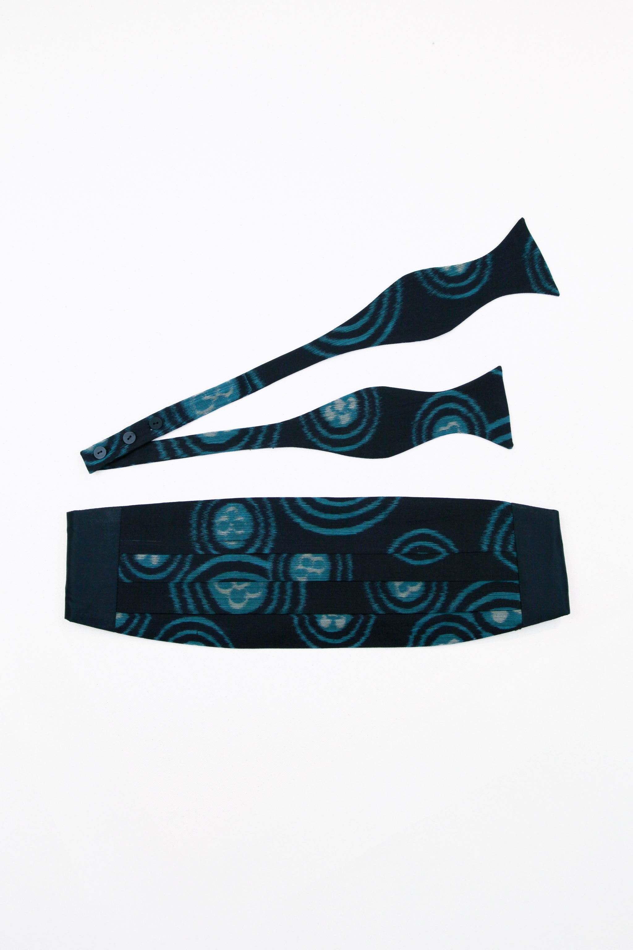 Cummerbund Set in Vintage Japanese Silk - 4