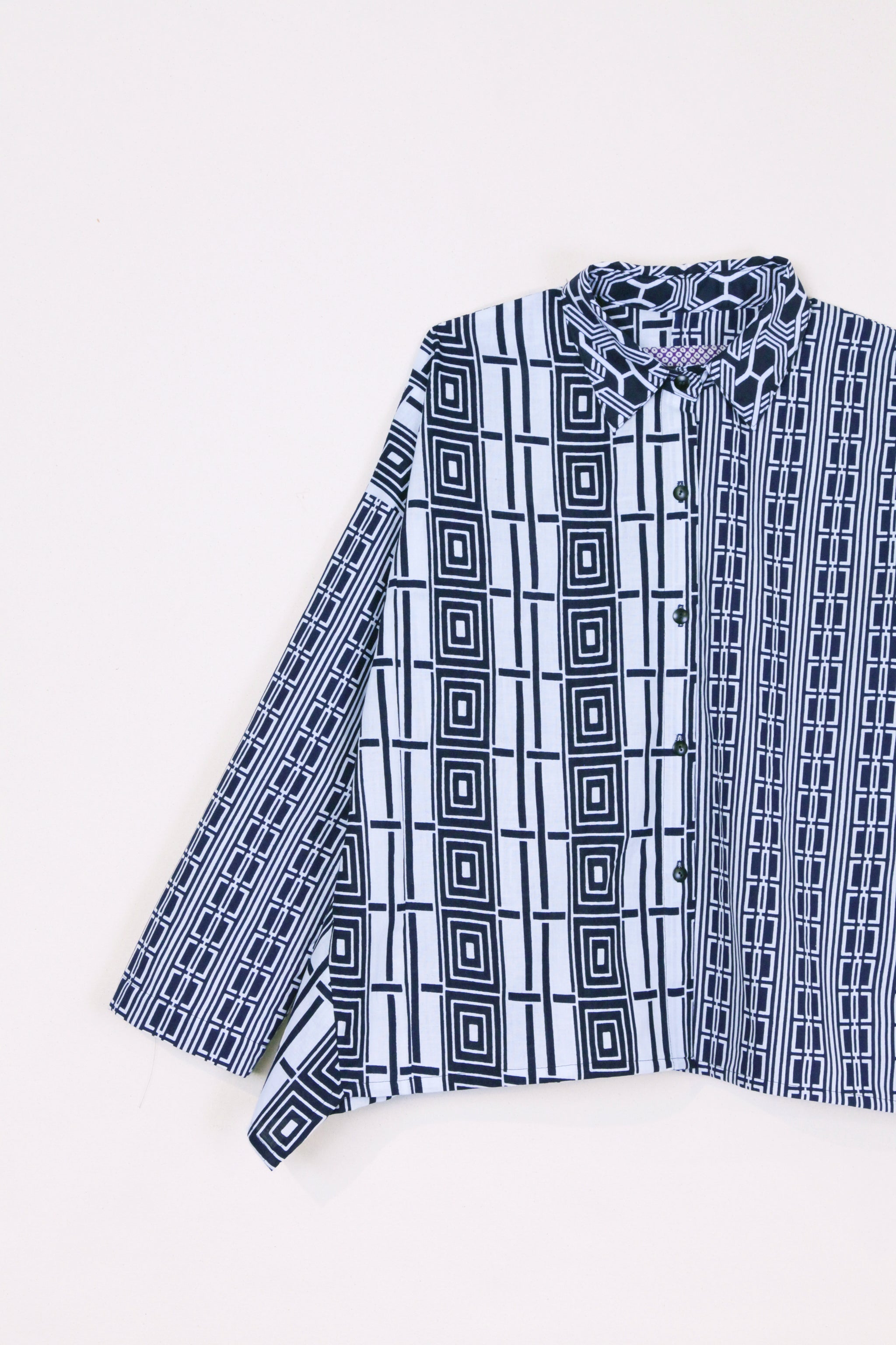 Beverly Shirt in Vintage Yukata Cotton