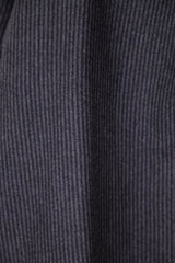 Reed Topper in Charcoal Striped Coating