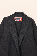 Reed Topper in Charcoal Waffle Weave Wool