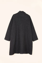 Reed Topper in Charcoal Waffle Weave Wool