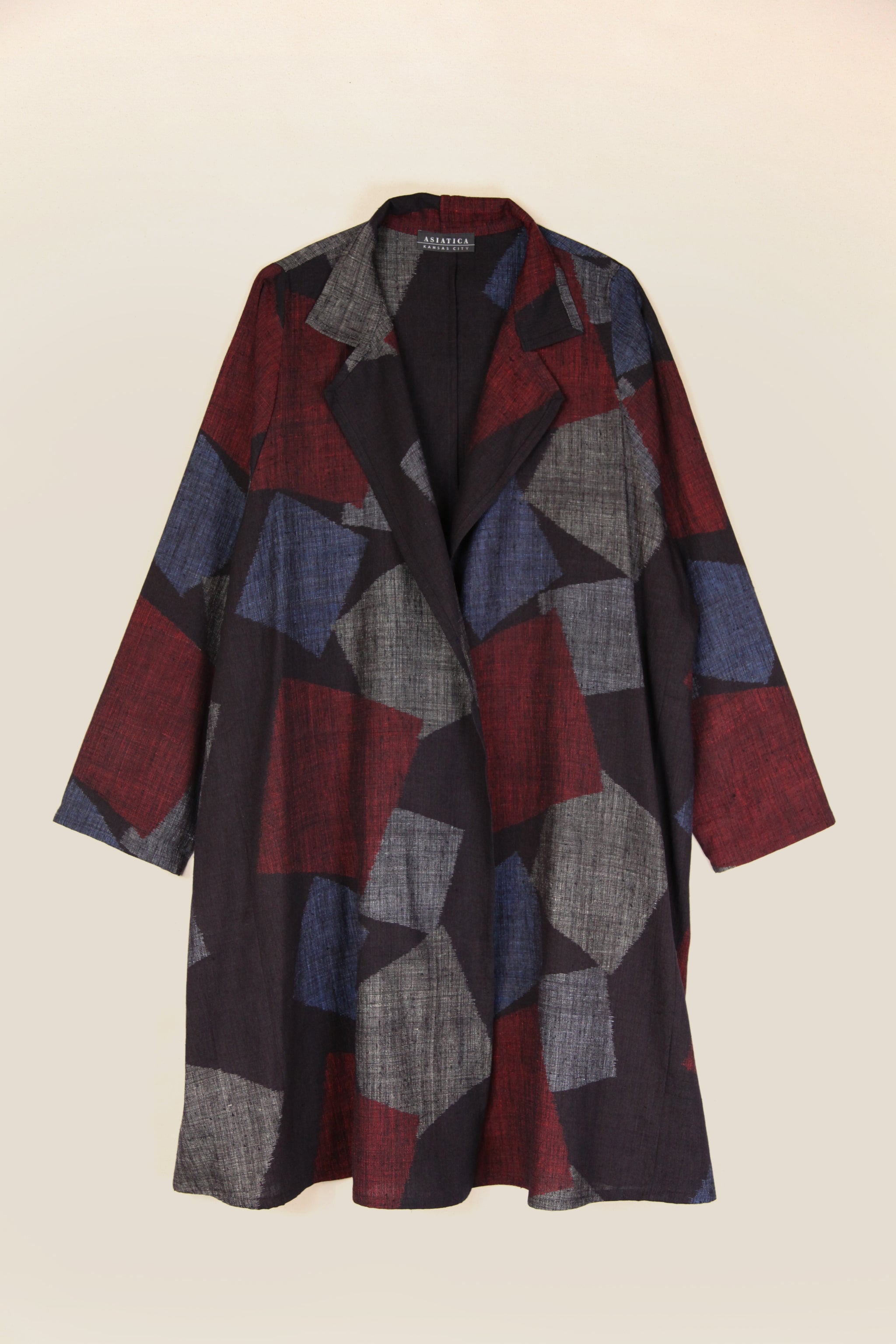 Reed Topper in Vintage Japanese Silk Tumbling Blocks