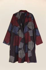 Reed Topper in Vintage Japanese Silk Tumbling Blocks