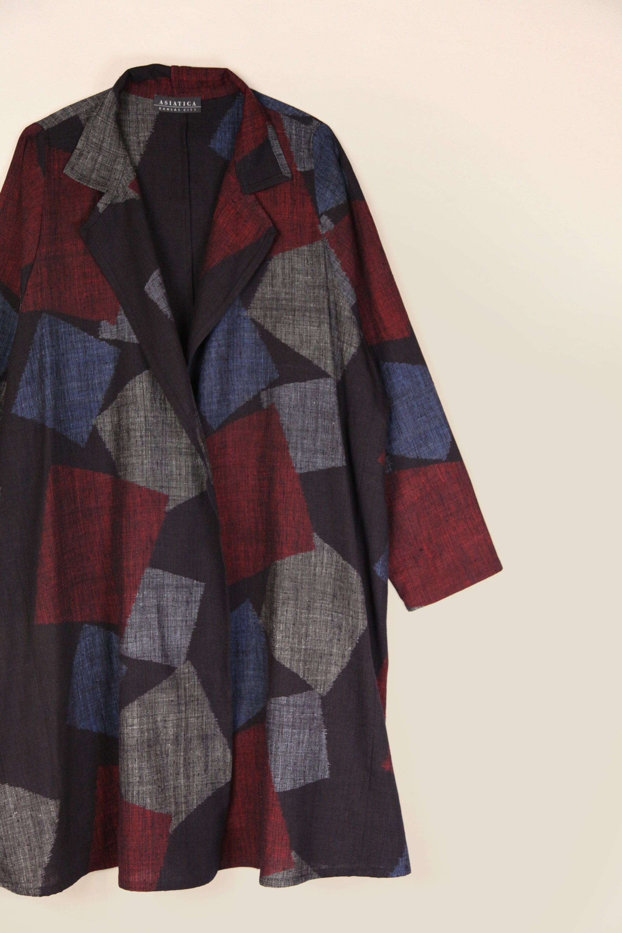 Reed Topper in Vintage Japanese Silk Tumbling Blocks