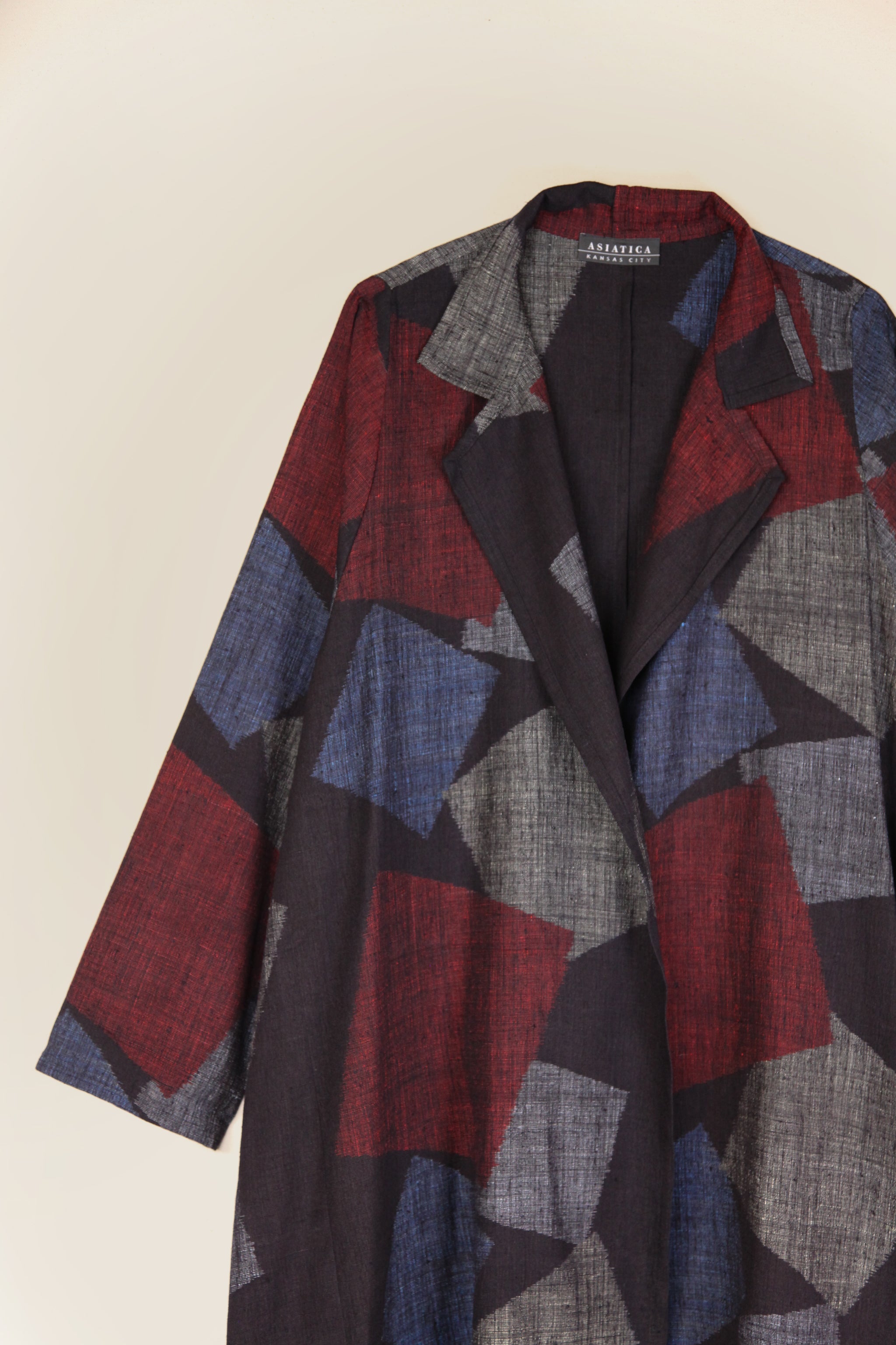 Reed Topper in Vintage Japanese Silk Tumbling Blocks