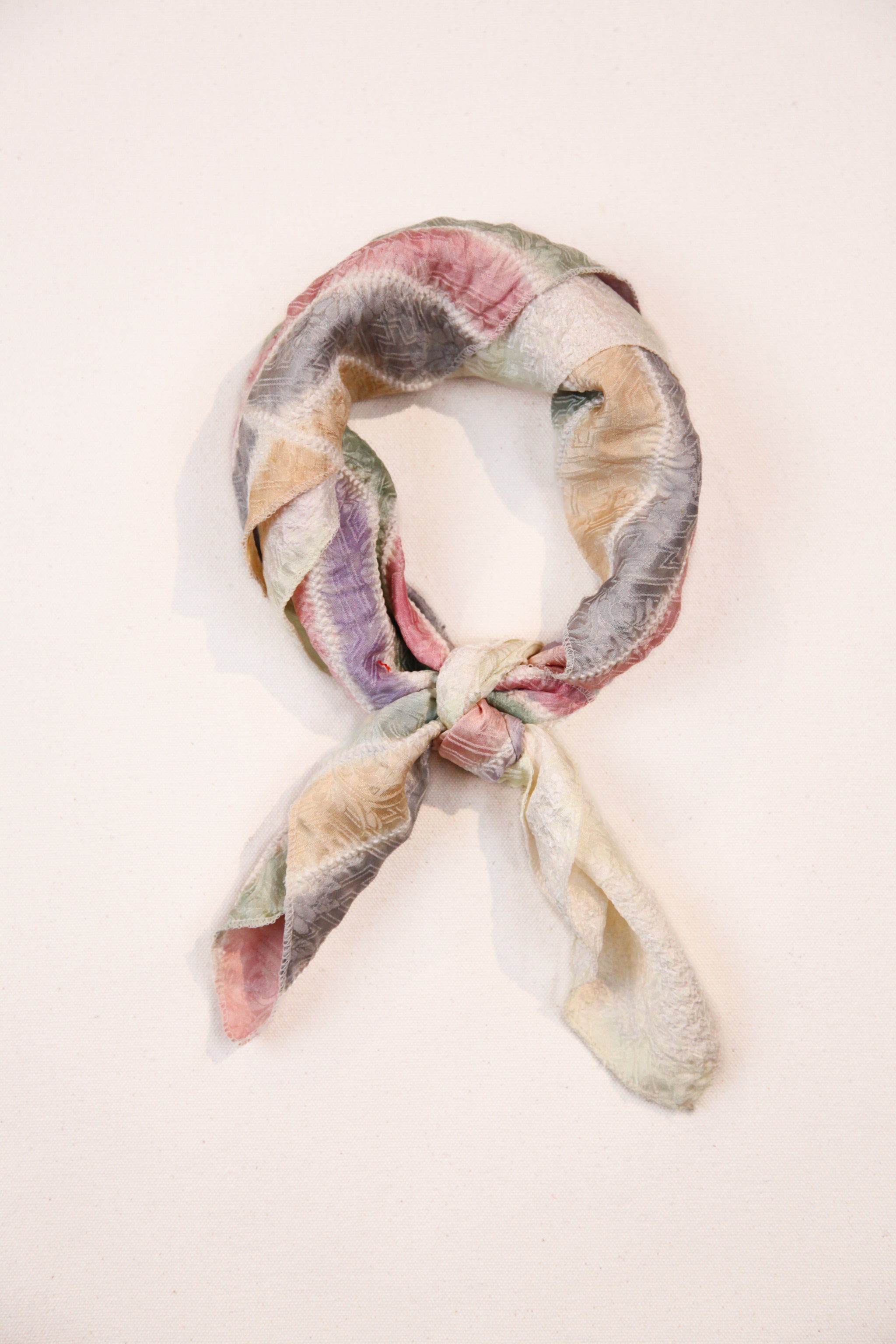 Bandana in Vintage Japanese Silk Duo. No.32