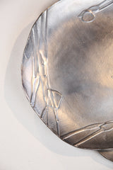 Silver-Glazed Stoneware Plates - Set of 12