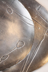 Silver-Glazed Stoneware Plates - Set of 12