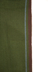 Pashmina Wool in Green Herringbone