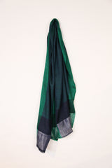 Pashmina Cashmere in Emerald Stripes