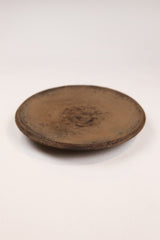 Small Urushi Platter on Pedestal - Sepia