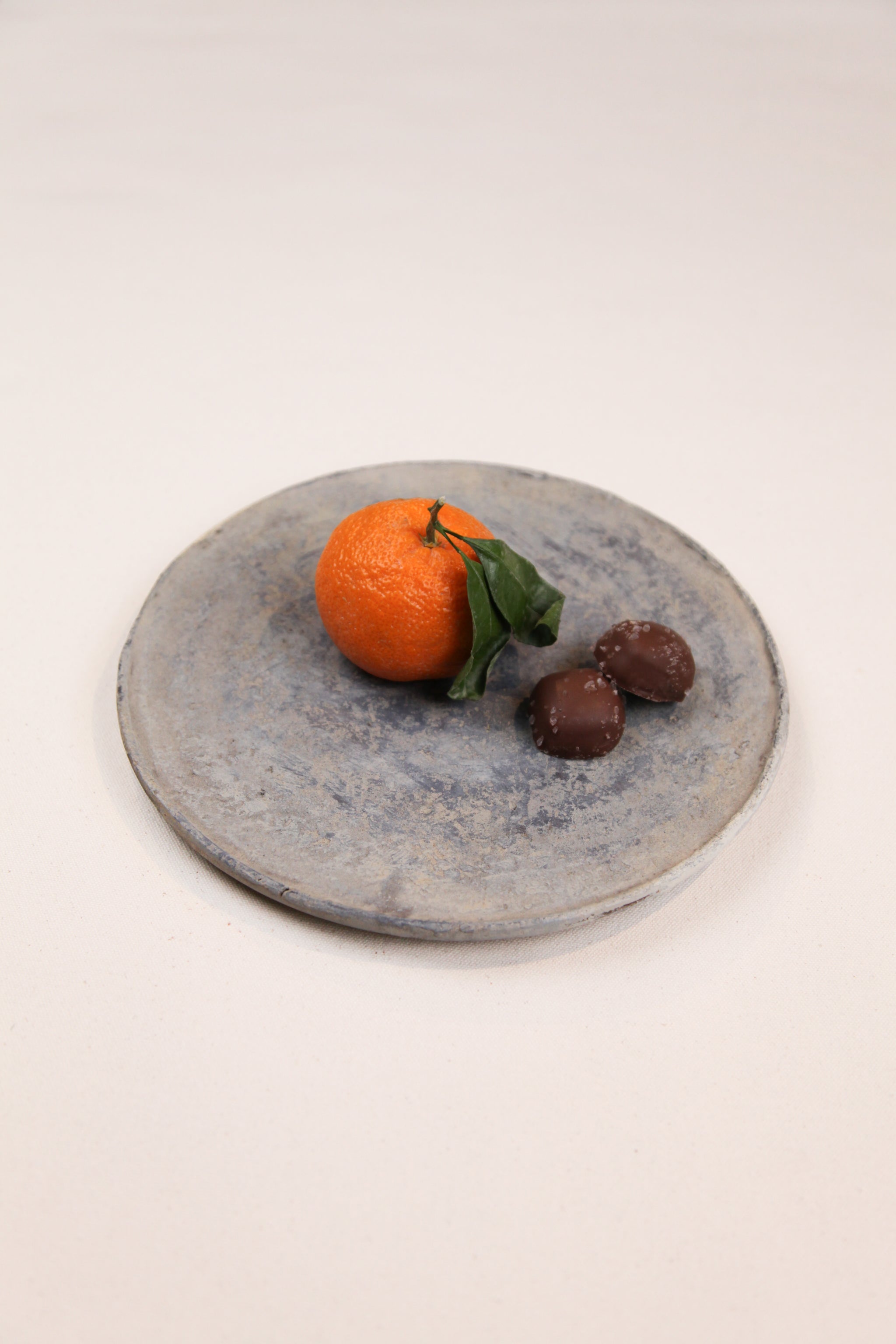 Large Urushi Plate - Cement