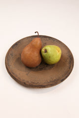 Small Urushi Platter on Pedestal - Sepia