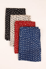 Lightweight Cotton Scarf with Dots