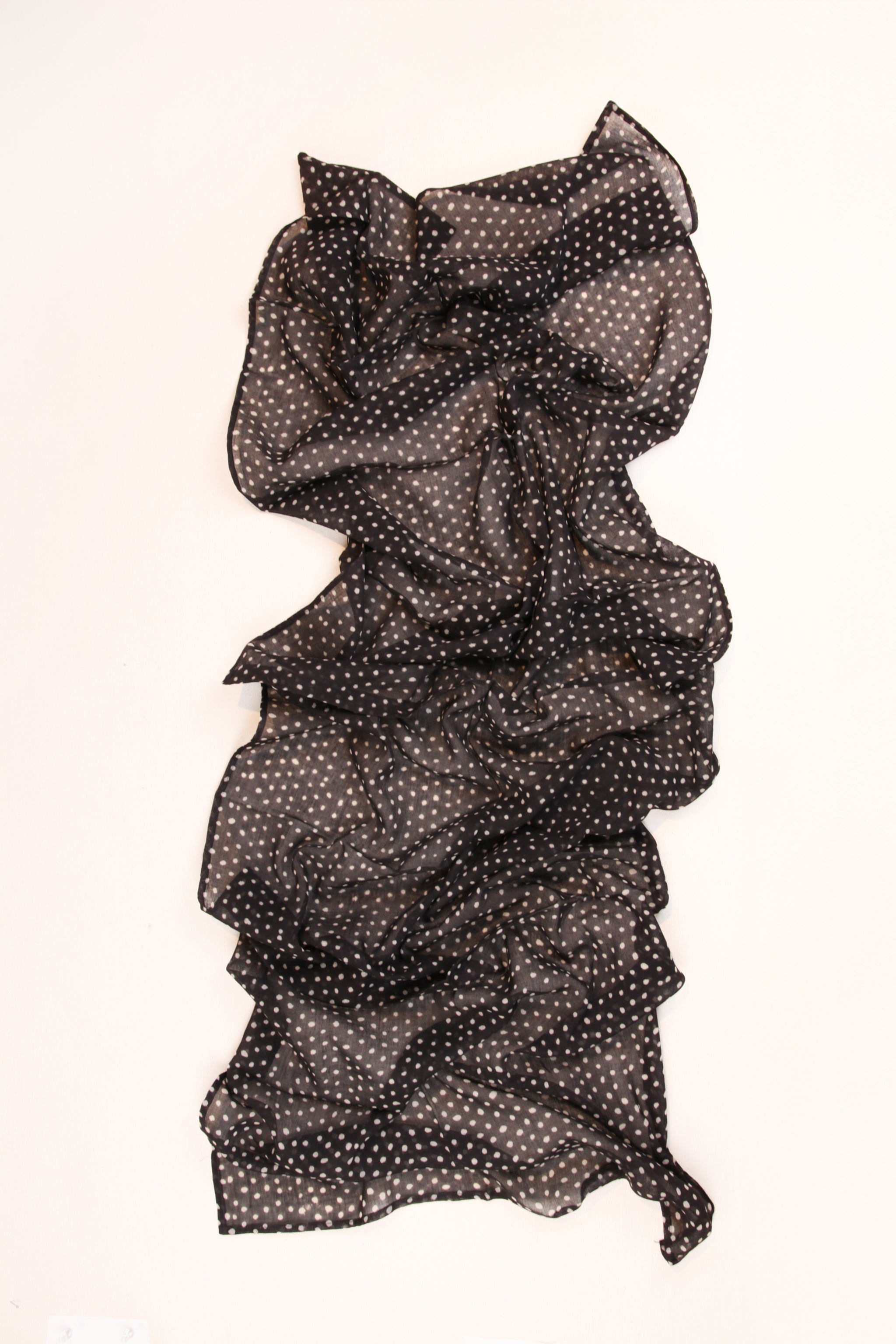 Lightweight Cotton Scarf with Dots