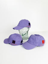 Lavender Ballcap with Vintage Silk Patch