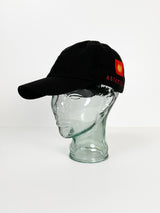 Black Ballcap with Vintage Silk Patch