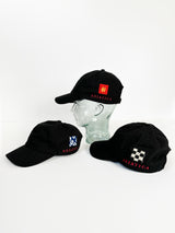 Black Ballcap with Vintage Silk Patch