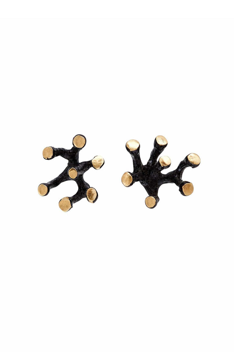 Petite Black Stamen Earrings