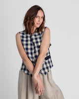 Japan Vest in Vintage Japanese Cotton Plaids SD