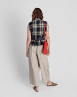Japan Vest in Vintage Japanese Cotton Plaids SD