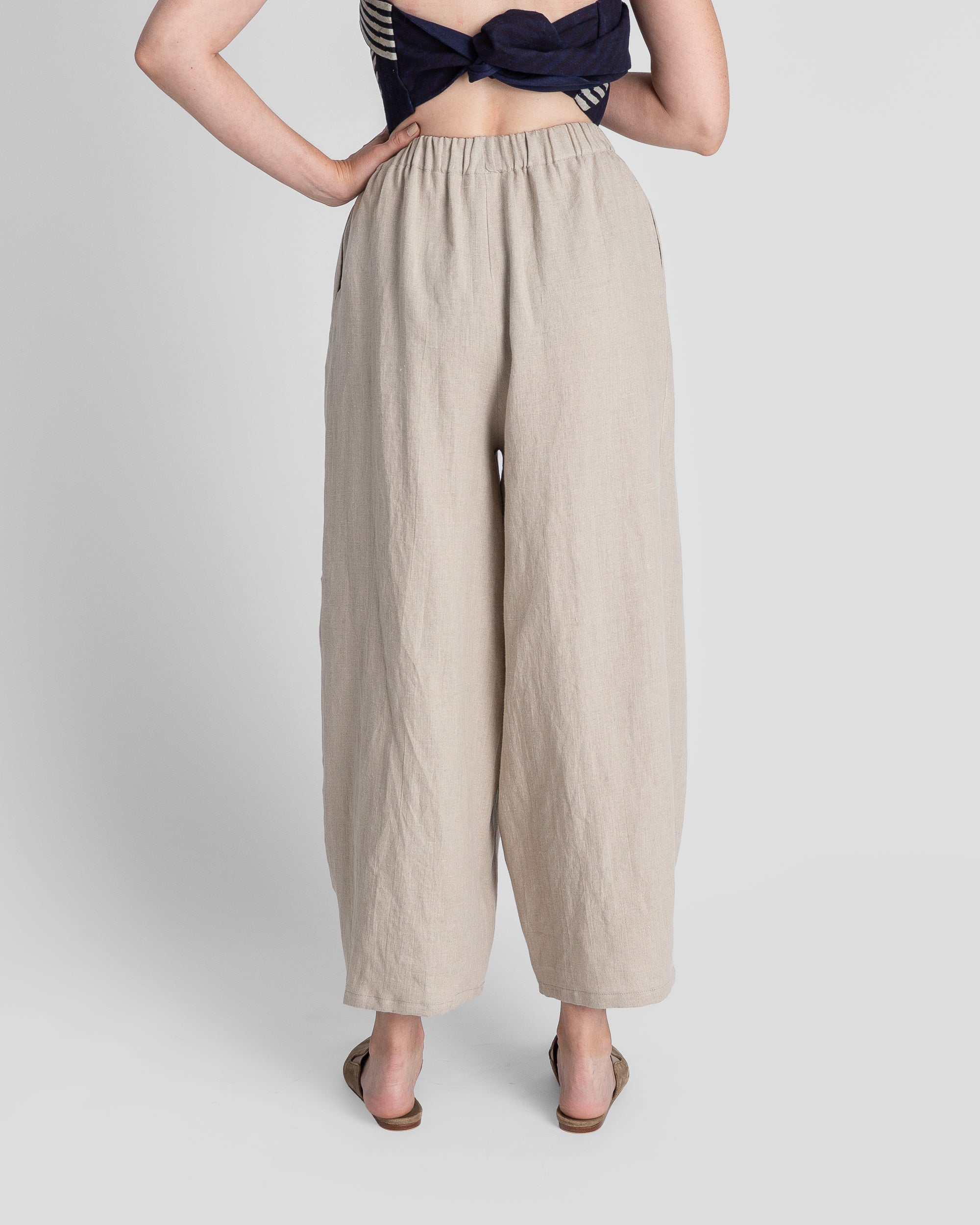 Arai Pant in Oatmeal Linen