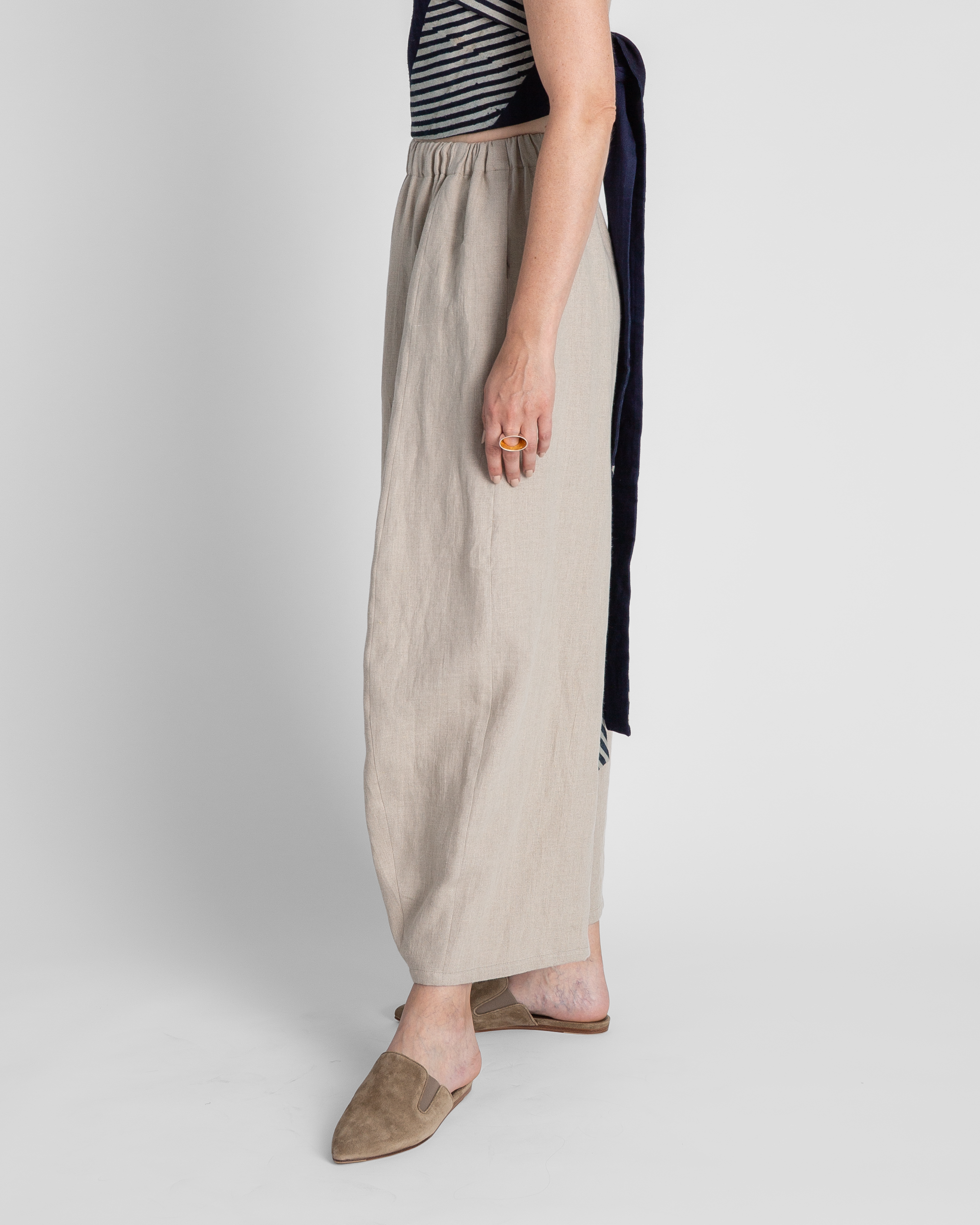 Arai Pant in Oatmeal Linen