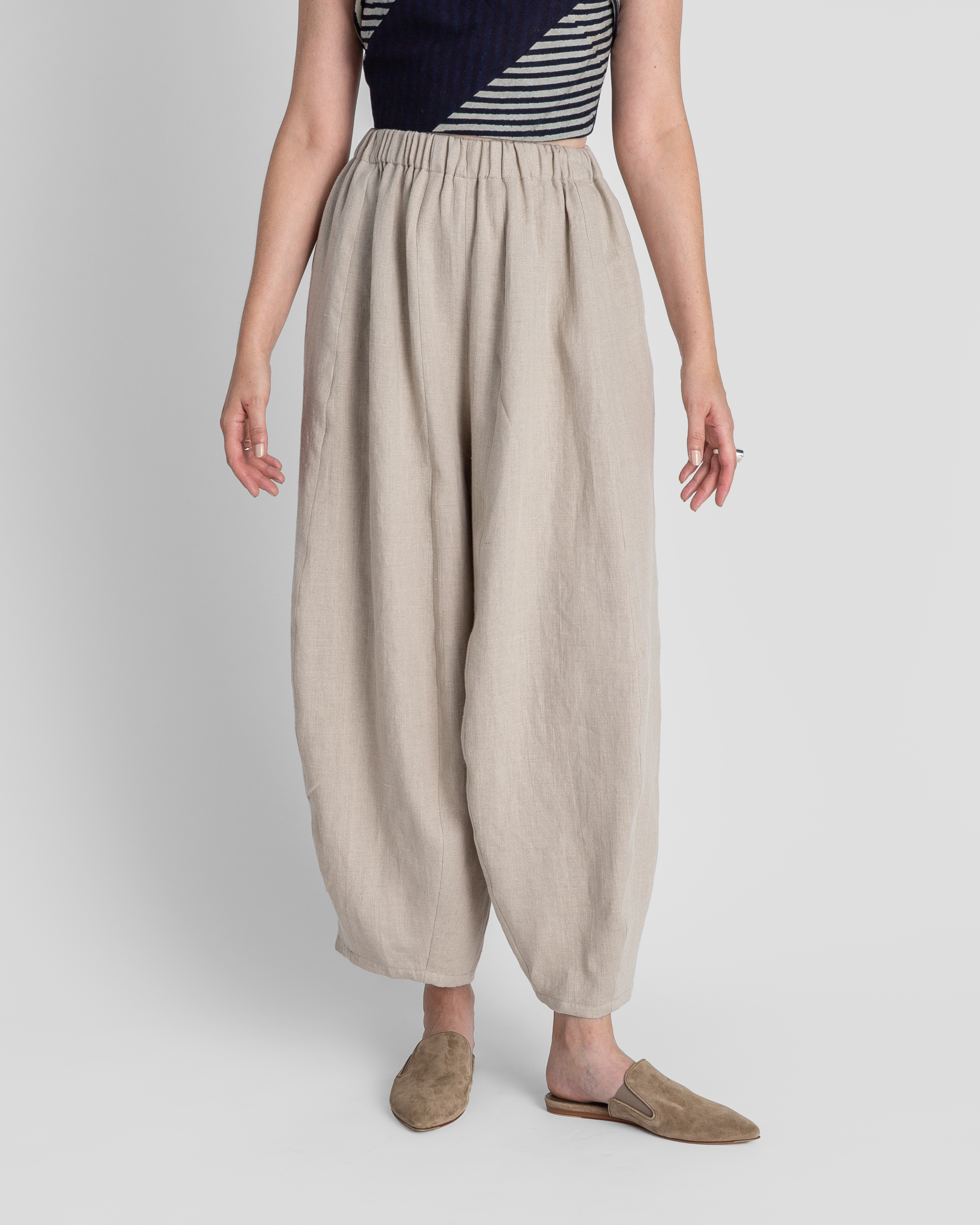 Arai Pant in Oatmeal Linen