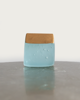Aqua Blue Glass House - Medium #26