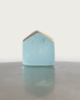 Aqua Blue Glass House - Medium #26