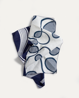 Bandana in Vintage Japanese Indigo Cotton Duo. No.40