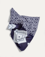 Bandana in Vintage Japanese Indigo Cotton Duo. No.28