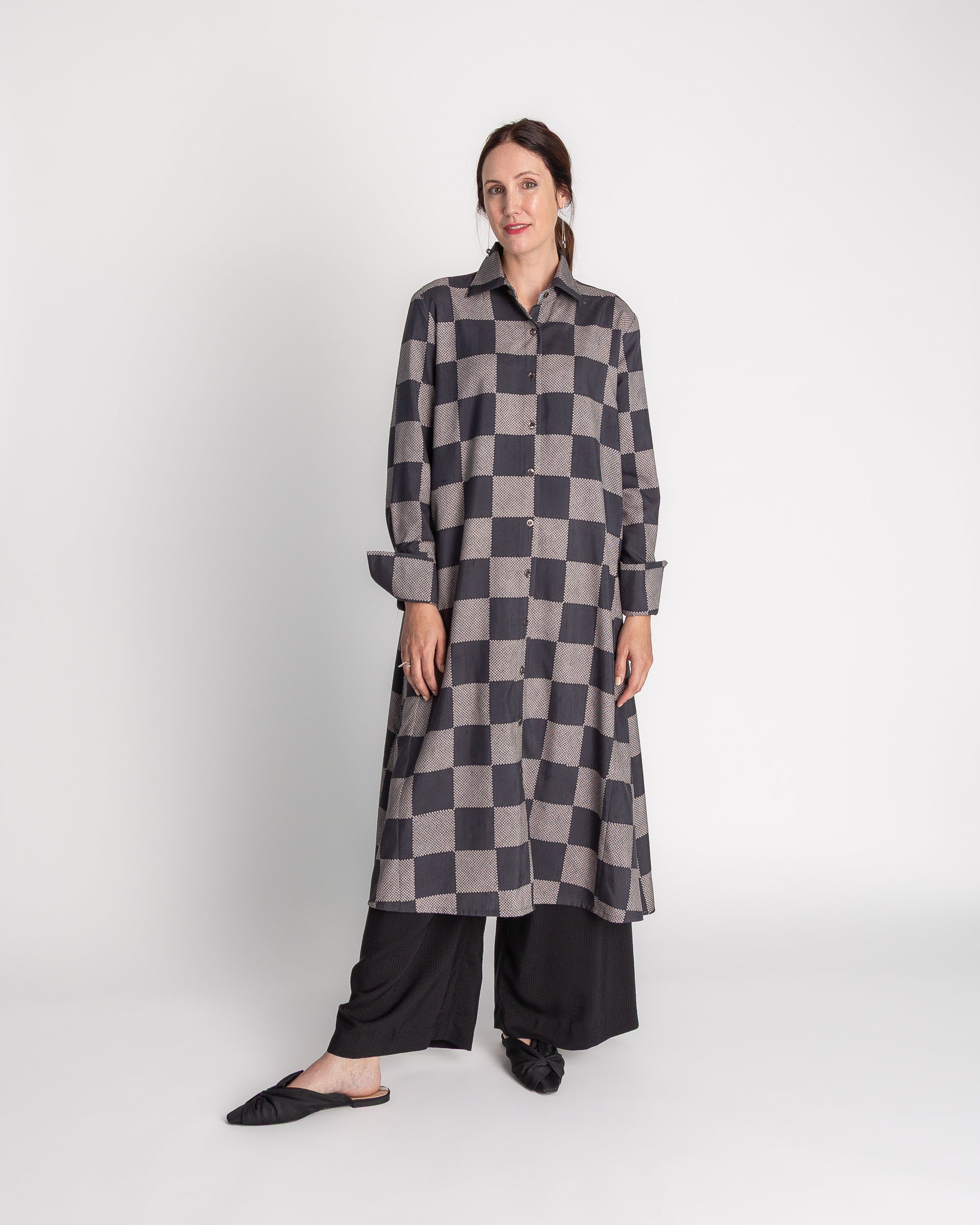 Ginza Dress in Vintage Japanese Printed Silk