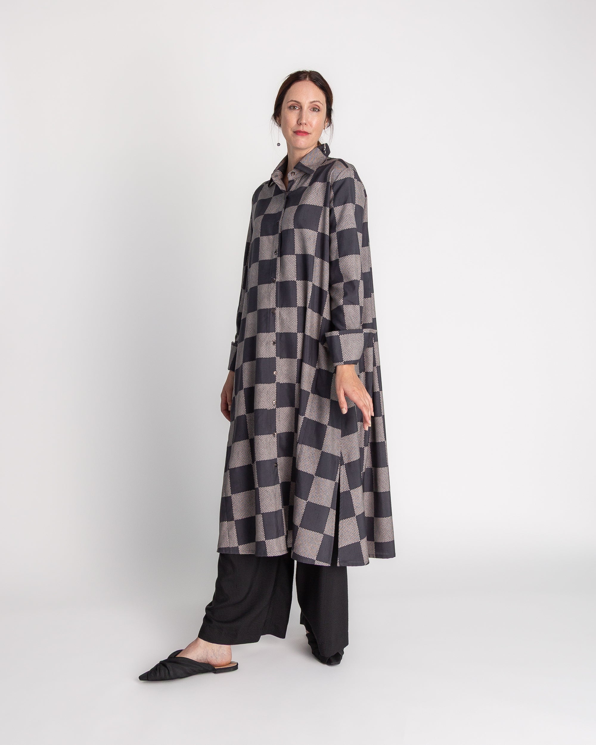 Ginza Dress in Vintage Japanese Printed Silk