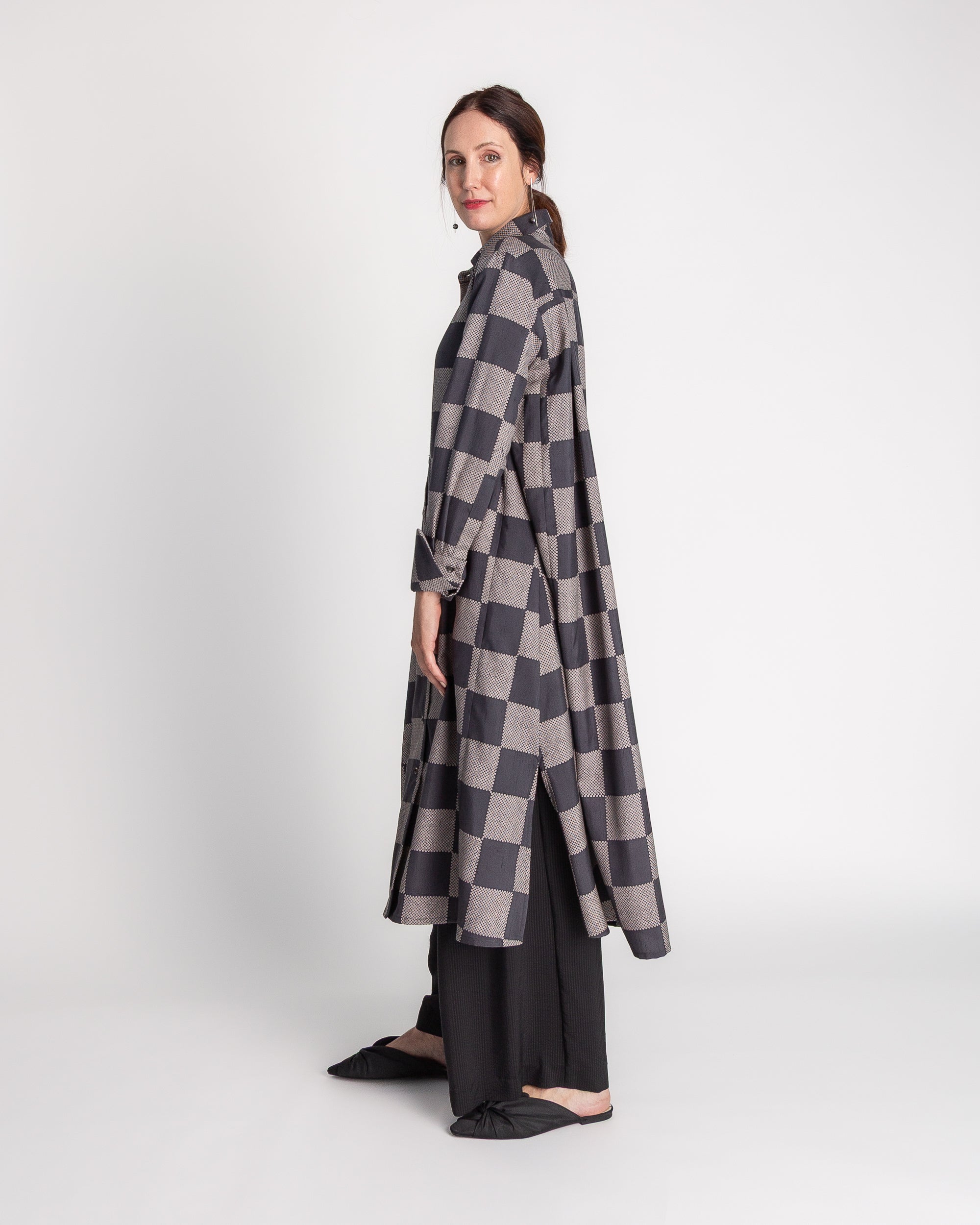 Ginza Dress in Vintage Japanese Printed Silk
