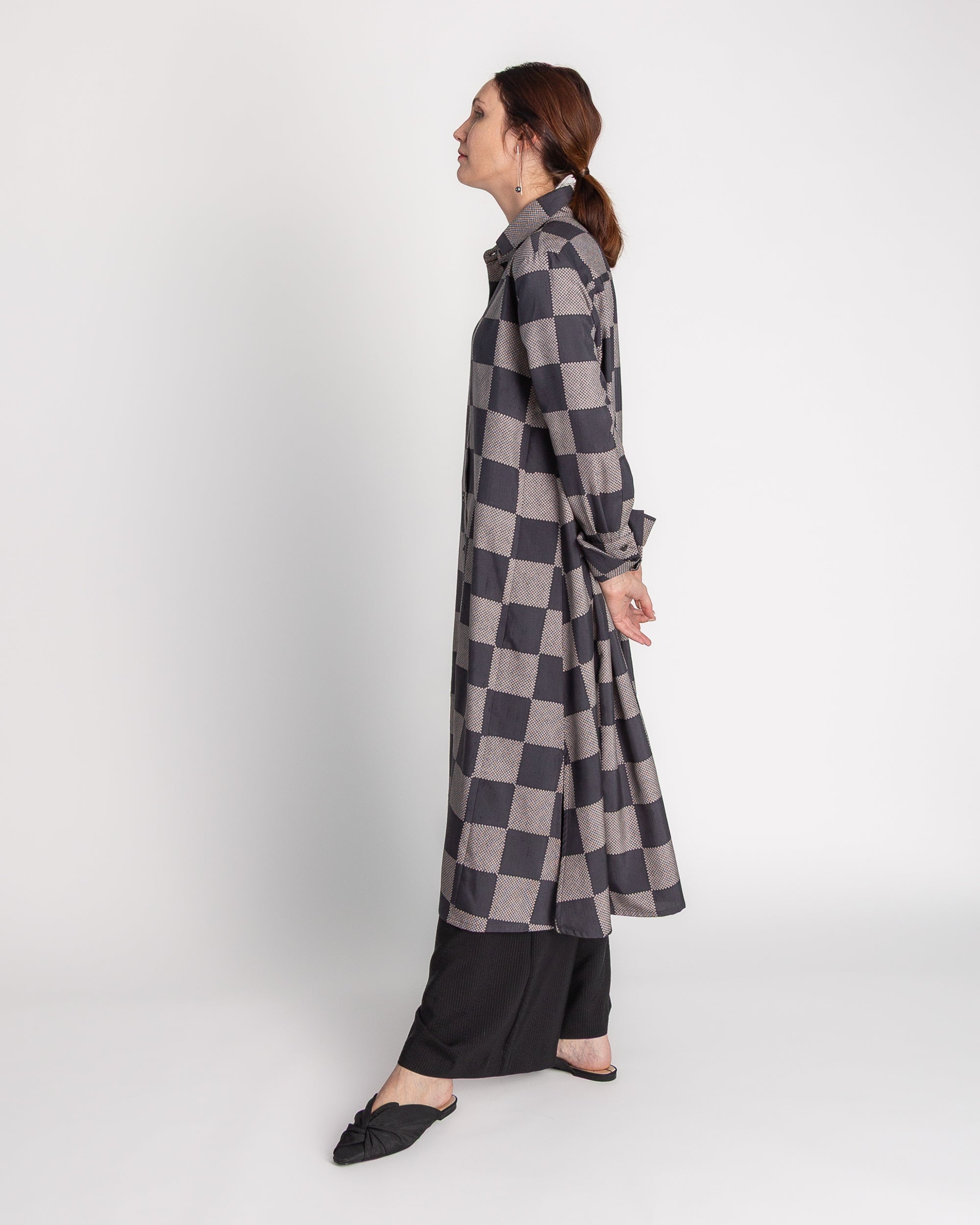 Ginza Dress in Vintage Japanese Printed Silk