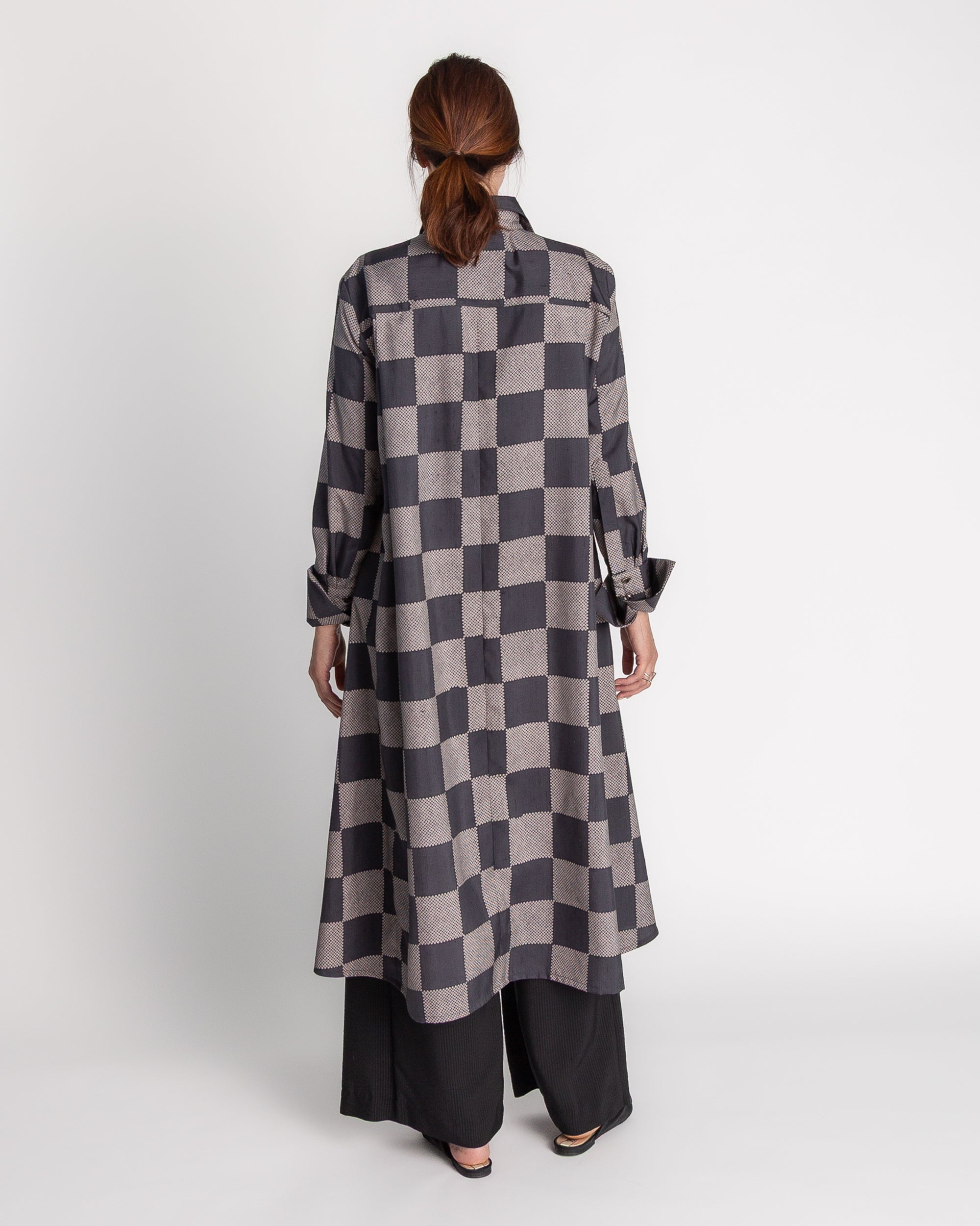 Ginza Dress in Vintage Japanese Printed Silk