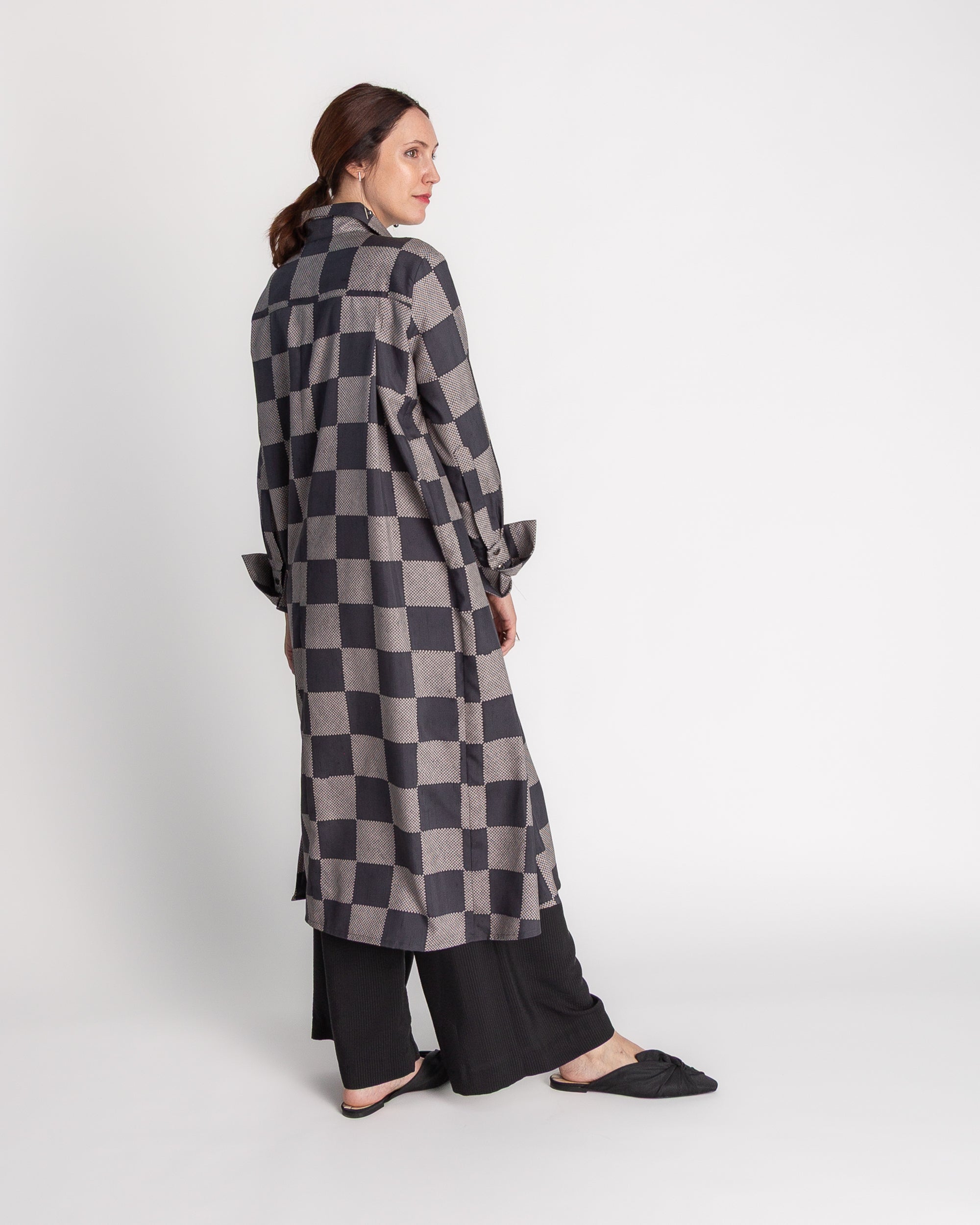 Ginza Dress in Vintage Japanese Printed Silk
