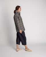 Long Omni Jacket in Vintage Japanese Silk Ikat