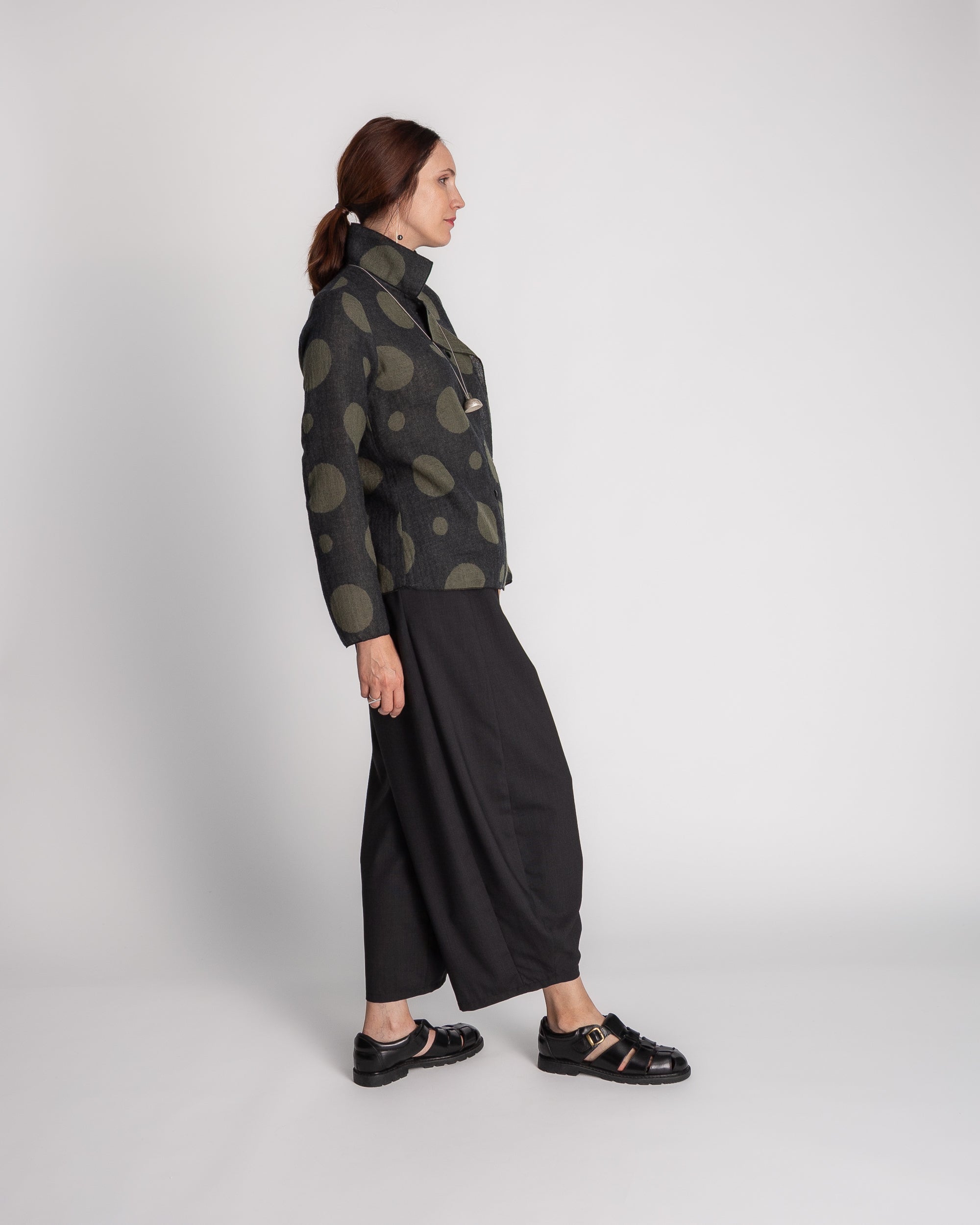Arai Pant in Black Wool