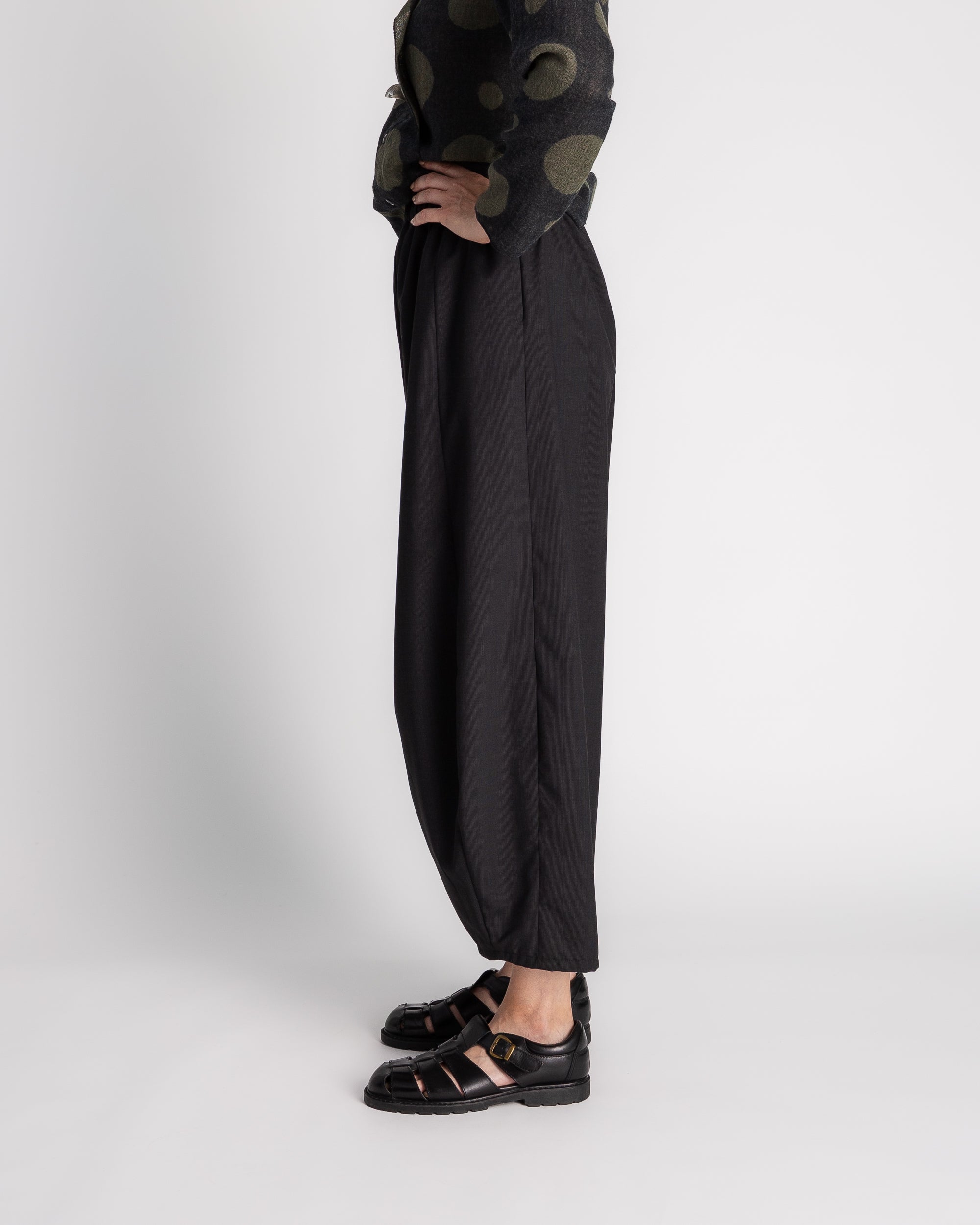 Arai Pant in Black Wool