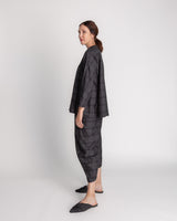 Japan Shirt in Charcoal Wool Plaid