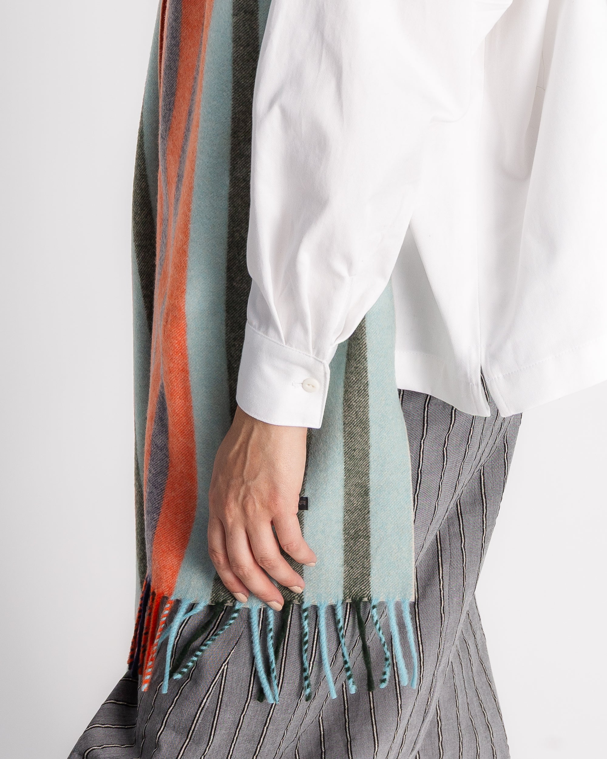 Paris Pant in Striped Nuno Cotton