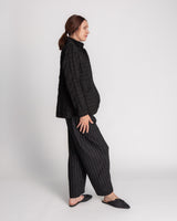 Christina Jacket in Black Nuno "Ajiro"