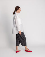 Big Shirt in White Japanese Crumpled Cotton
