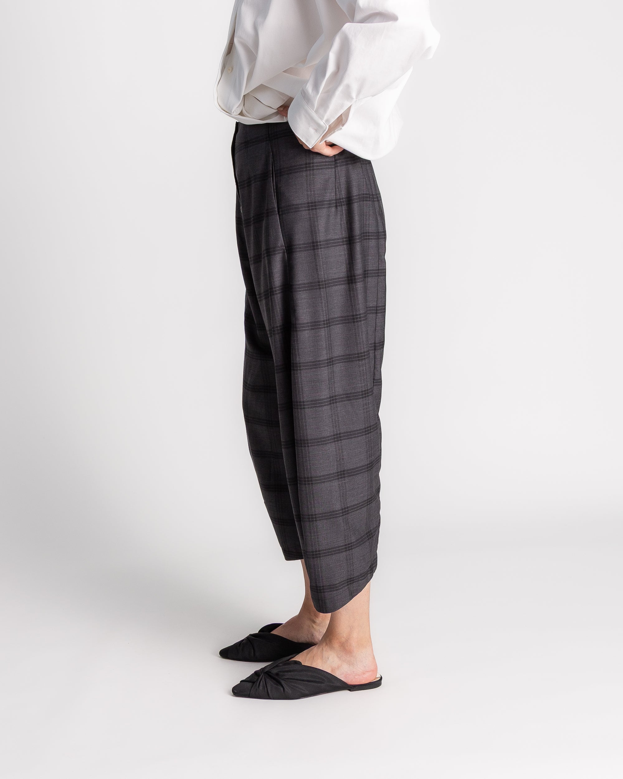 Paris Pant in Wool Plaid