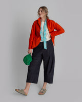 Christina Jacket in Coral Cotton Poplin