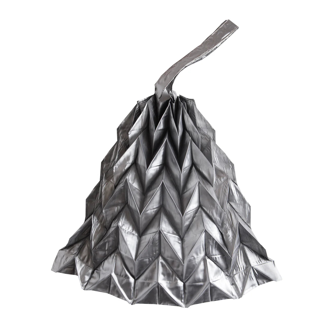 Origami Pleats Bag in Silver