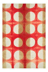 Nocturne Large Silk Scarf in Red Dots