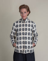 Cropped Omni Jacket in Vintage Japanese Silk Ikat